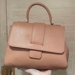 Vera Pelle Peach Crossbody bag